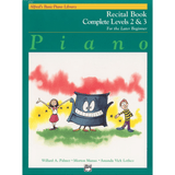 Alfred's Basic Piano Library Recital Book Complete - Levels 2 & 3 (For the Later Beginner)