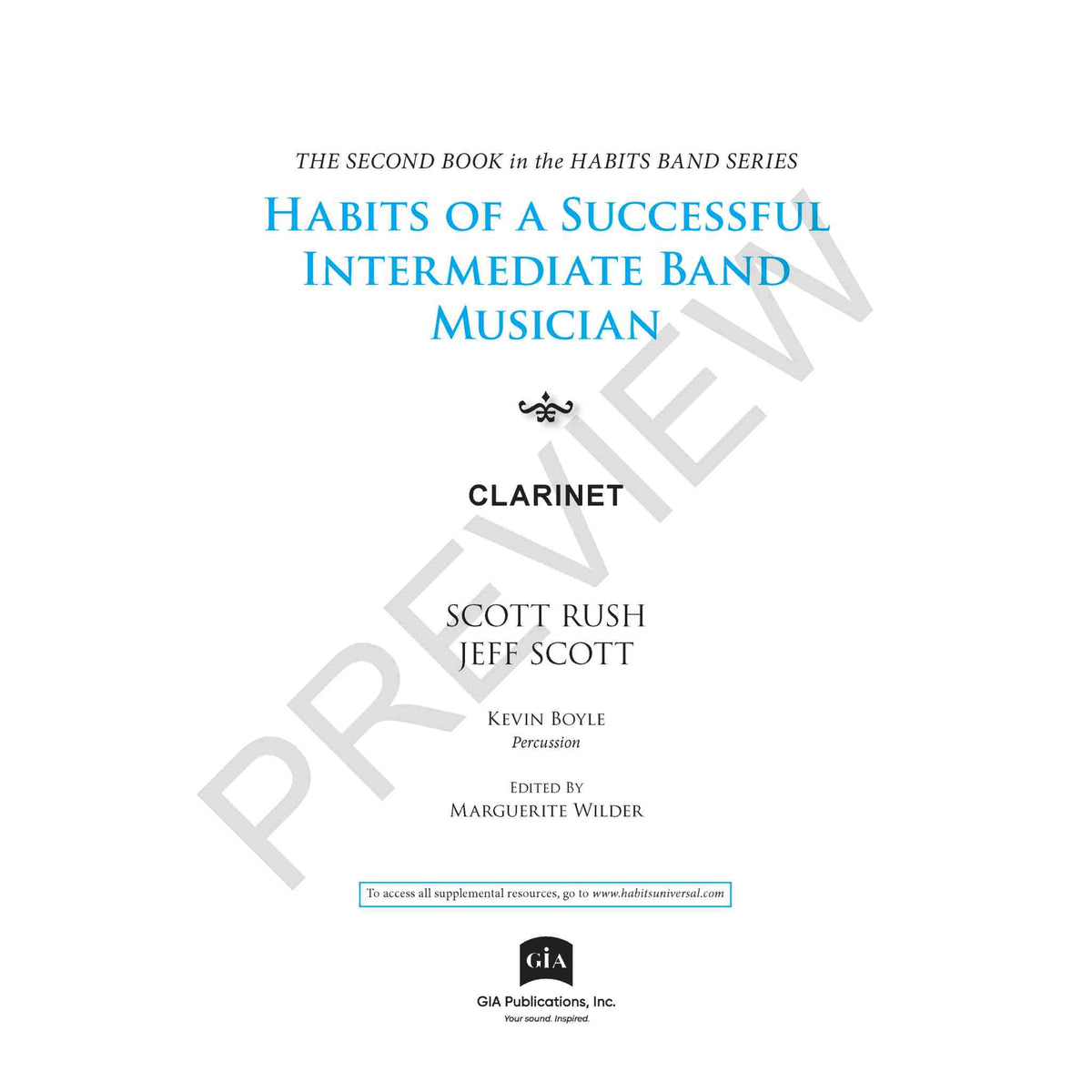 Habits of a Successful Intermediate Band Musician - Clarinet