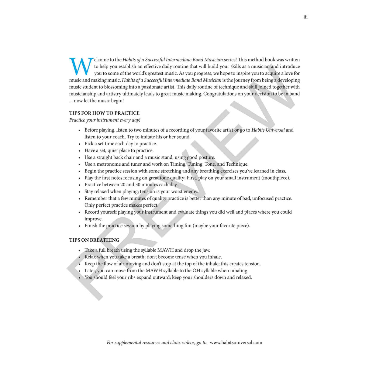 Habits of a Successful Intermediate Band Musician - Trumpet