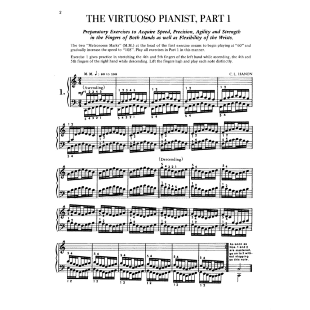Hanon – The Virtuoso Pianist in 20 Exercises, Book 1