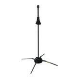 Black trombone stand on a white background