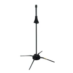 Black trombone stand on a white background