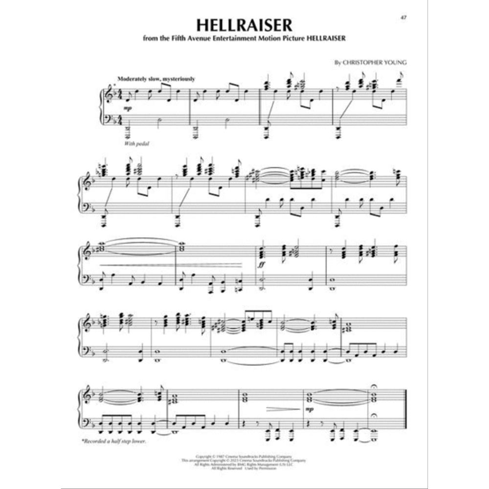 Horror Music - 34 Themes from Movies and TV (Piano Solo)
