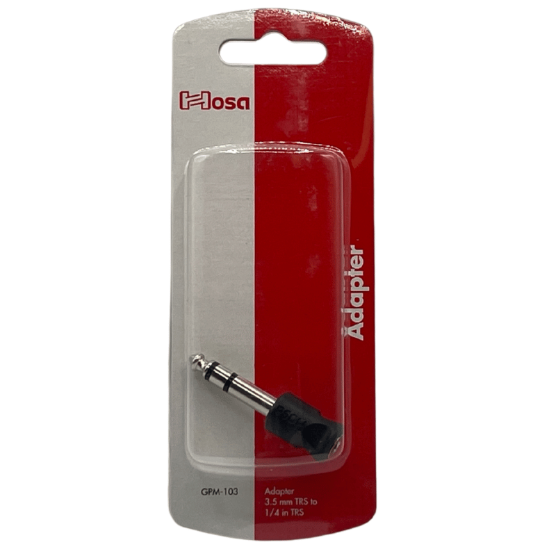 Hosa GPM103 3.5mm to 1/4" TRS Adapter