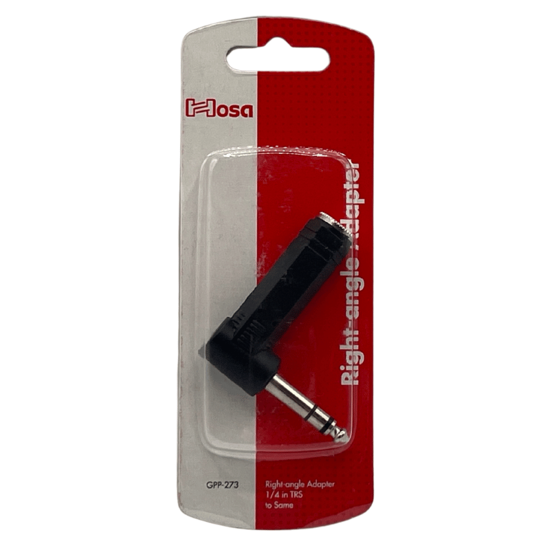 Hosa GPP273 Right-Angle 1/4" TRS Adapter