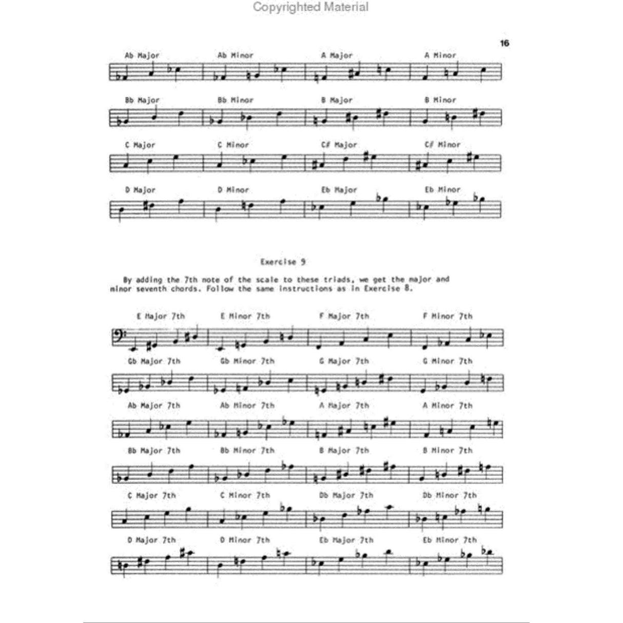 Sheet music for electric bass with musical notation and text on a white background