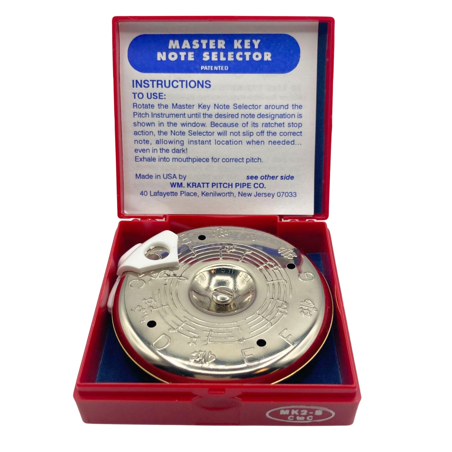 Kratt Chromatic Pitch Pipe  C to C with Note Selector