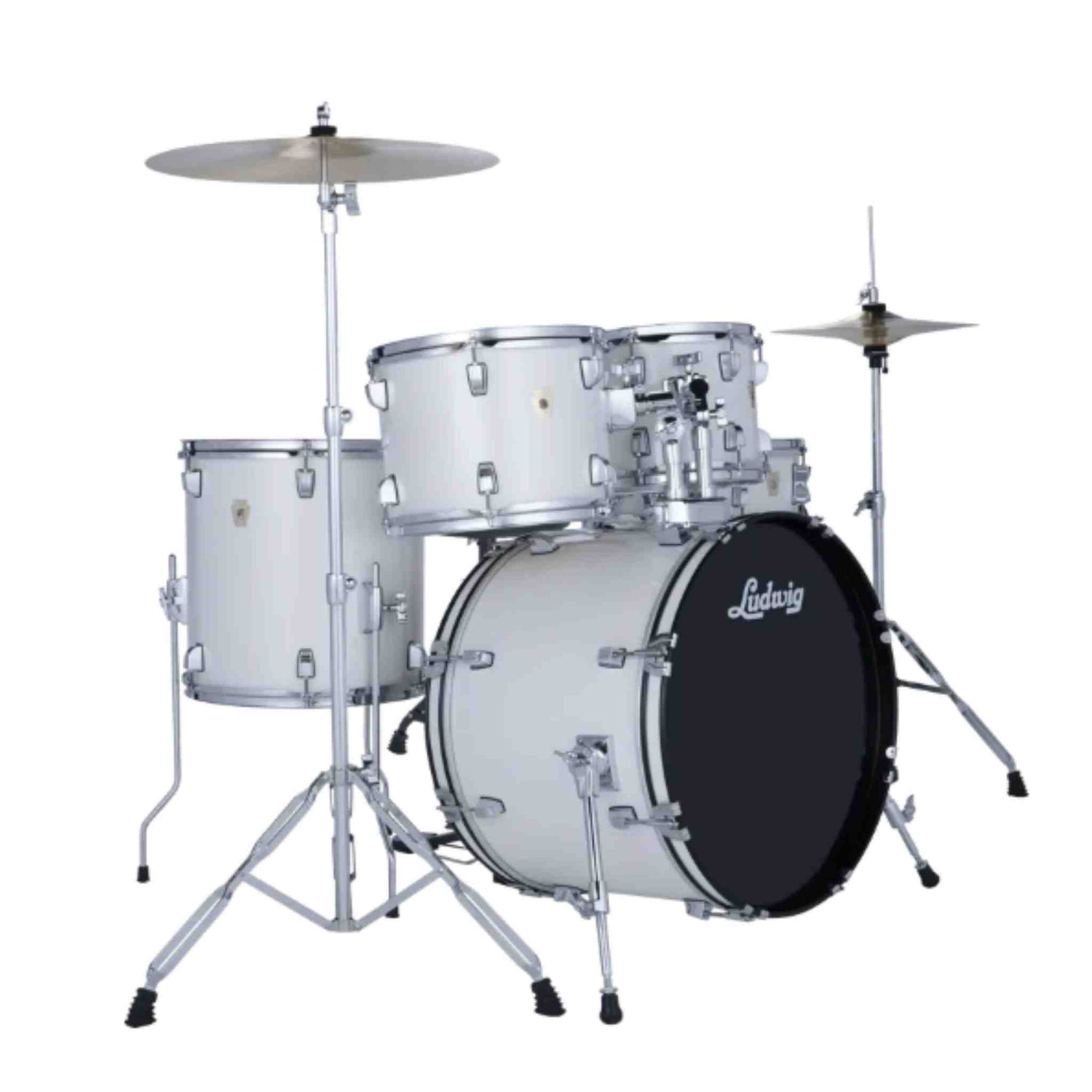Ludwig Accent Fuse - 5-Piece Drum Set - Snow Dust