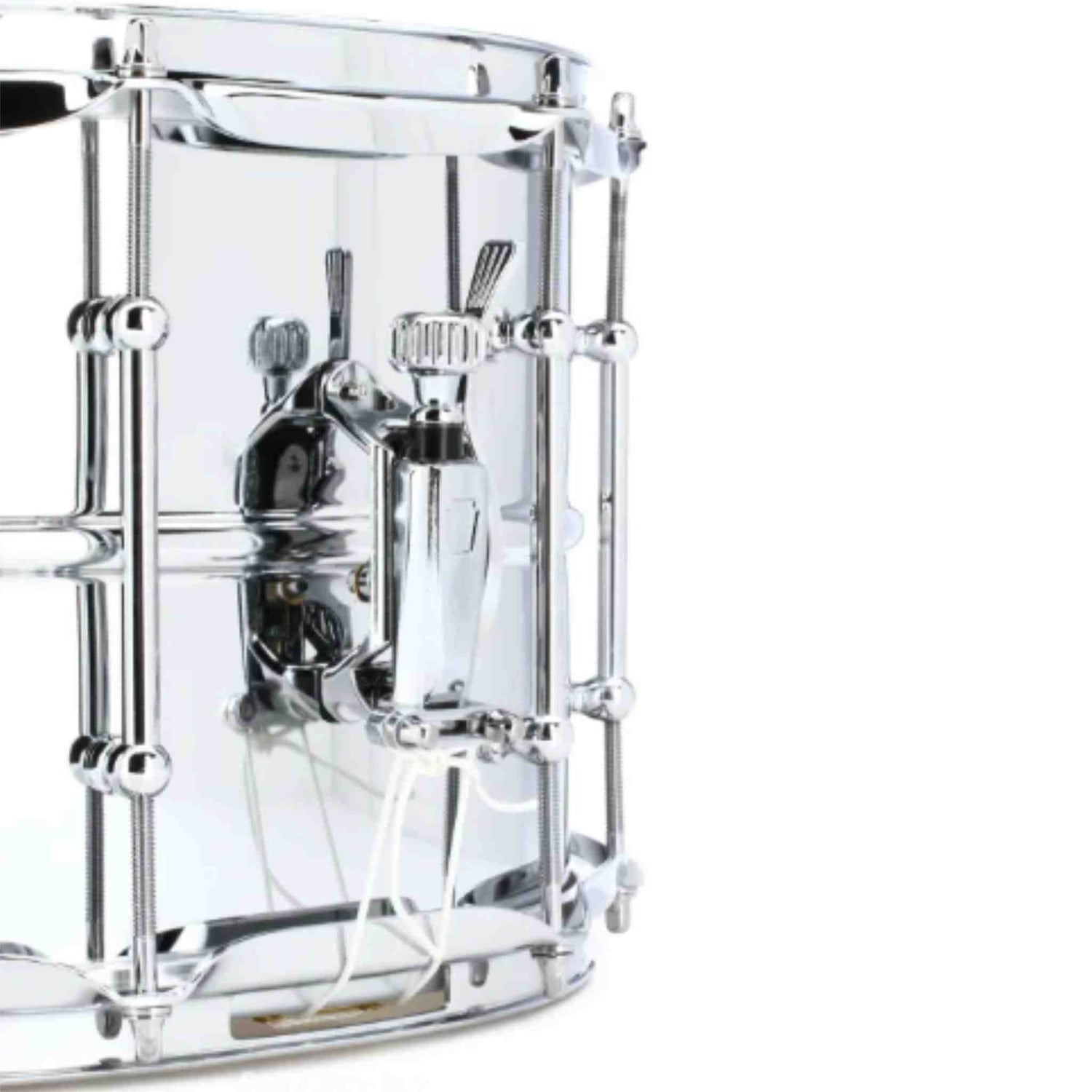 Ludwig Supralite Steel Snare Drum - 8 x 14 inch - Chrome Plated