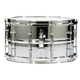 Ludwig Supralite Steel Snare Drum - 8 x 14 inch - Chrome Plated