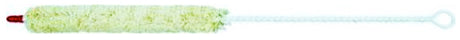 The image shows a cleaning swab or brush for musical instruments, featuring a long, slender handle and a soft, light greenish cleaning head. This tool is typically used to clean the interior of wind instruments like flutes, clarinets, and oboes, helping remove moisture and debris to maintain hygiene and proper function.