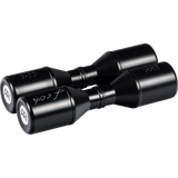 Black shakers with on a white background