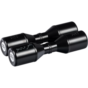 Black shakers with on a white background