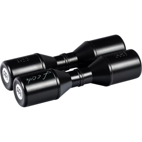 Black shakers with on a white background