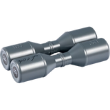 Pair of Meinl percussion shakers on a white background