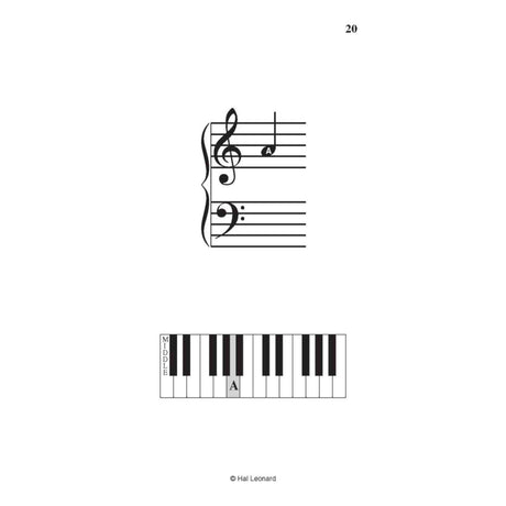 Music sheet with piano keys and notes on a white background