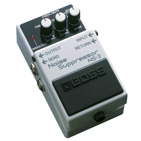 Boss Noise Suppressor NS-2 guitar effects pedal on a white background
