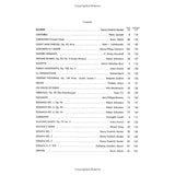 Sheet music table of contents For the book Oboe solos, with composer names and page numbers on a white background