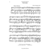 Sheet music for Johann Sebastian Bach's 'Gavotte' for oboe on a white background