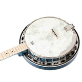 Ortega 5-String Acoustic-Electric Banjo - Falcon Series OBJE400TBL - Transparent Blue
