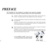 The image shows a preface page from the Palmer-Hughes Accordion Course, outlining its teaching philosophy with three key principles: creating interest, ensuring understanding, and promoting good musicianship. It features cartoon guides "PAM" and "HAP" and emphasizes a gradual, beginner-friendly approach using familiar tunes and step-by-step concepts, making accordion learning engaging and accessible for new students.