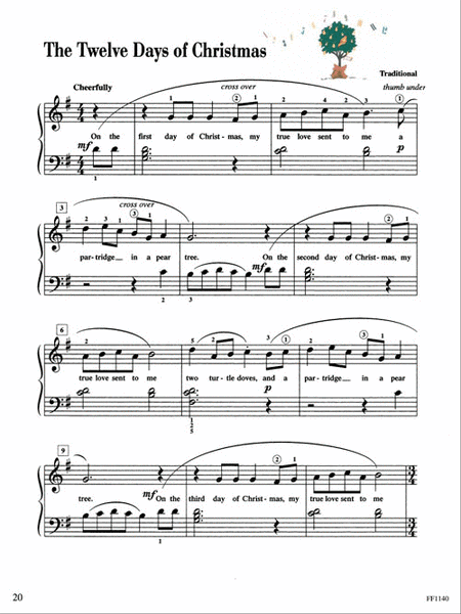 Piano Adventures Level 2B Christmas Book