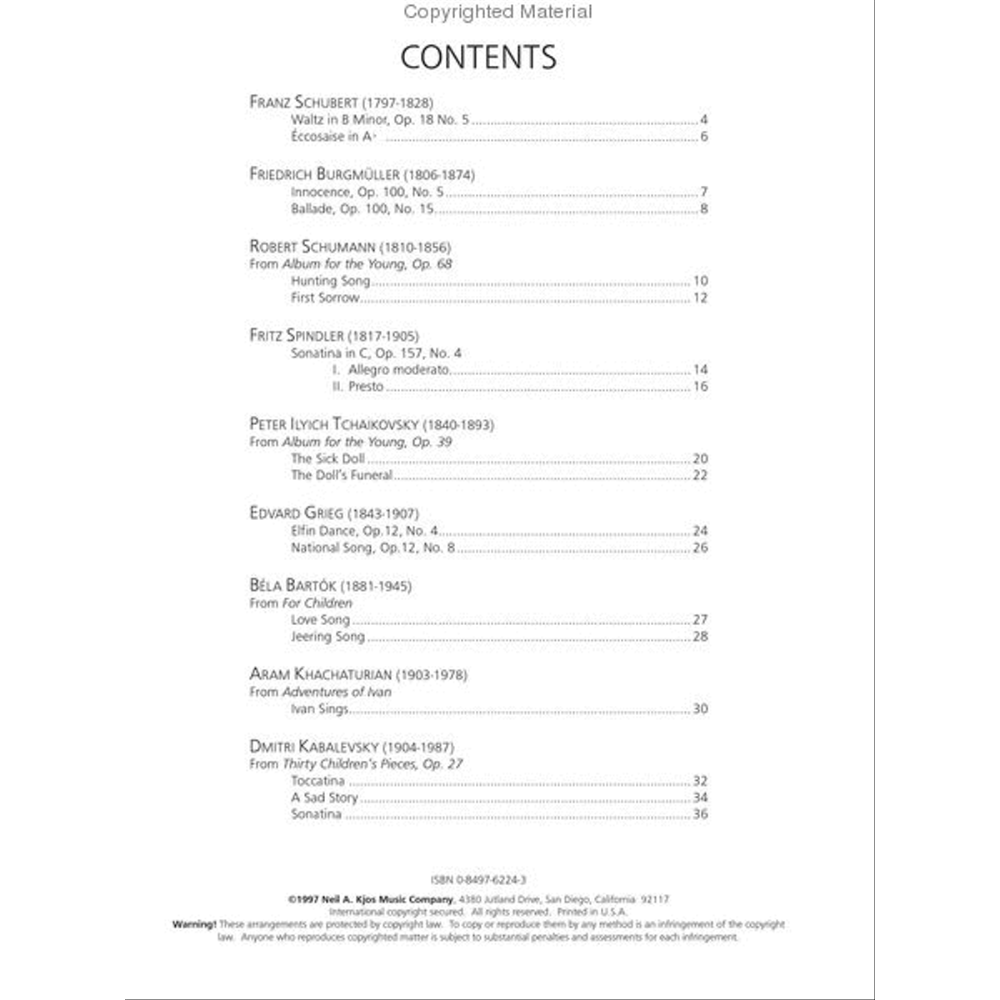 Piano Repertoire – Romantic & 20th Century – Level 4 (Neil A. Kjos Piano Library)