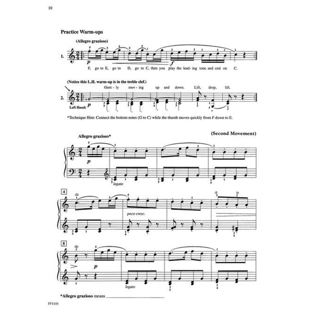 Piano Sonatinas Book - Developing Artist (Faber Piano Adventures)