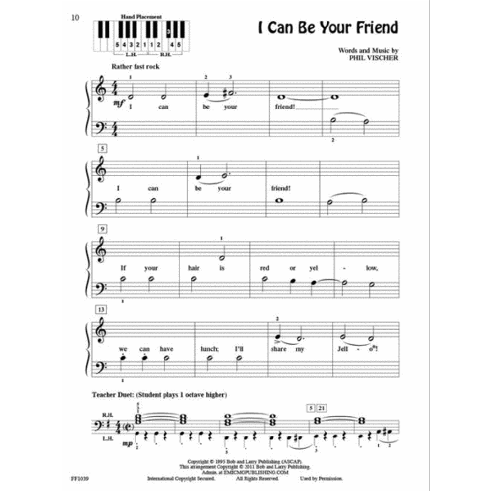 PlayTime Piano Kids’ Songs – Level 1 (Faber Piano Adventures)