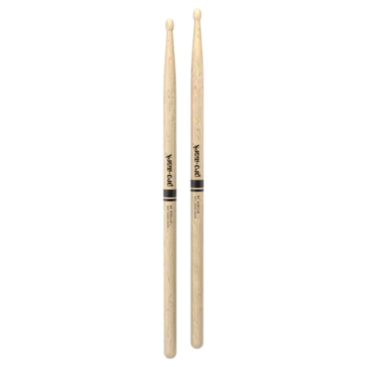 Promark 2B Wood Tip Shira Kashi Oak Drumsticks, Classic Attack - PW2BW