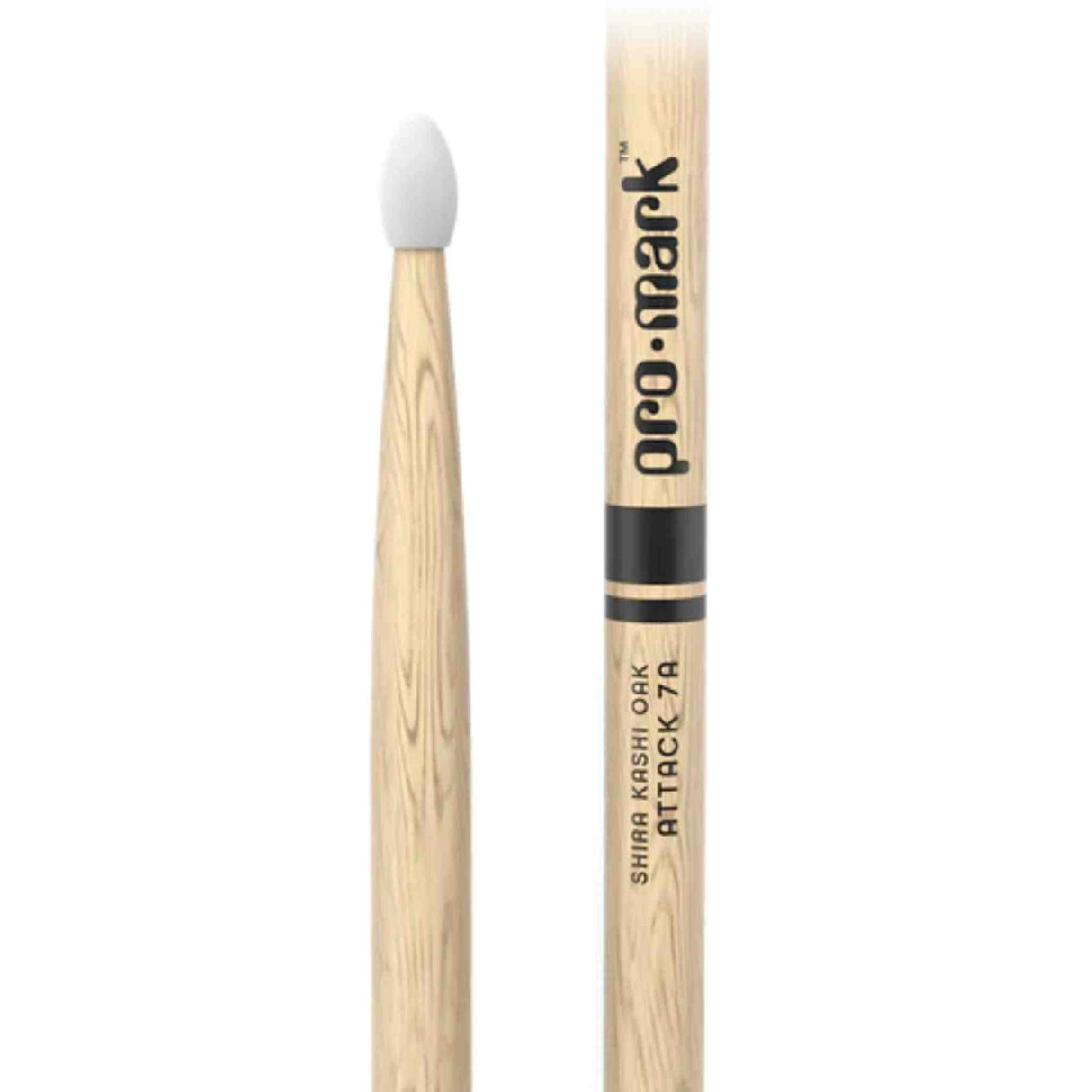 Promark Attack 7A - Oak Nylon Tip Drumsticks PW7AN