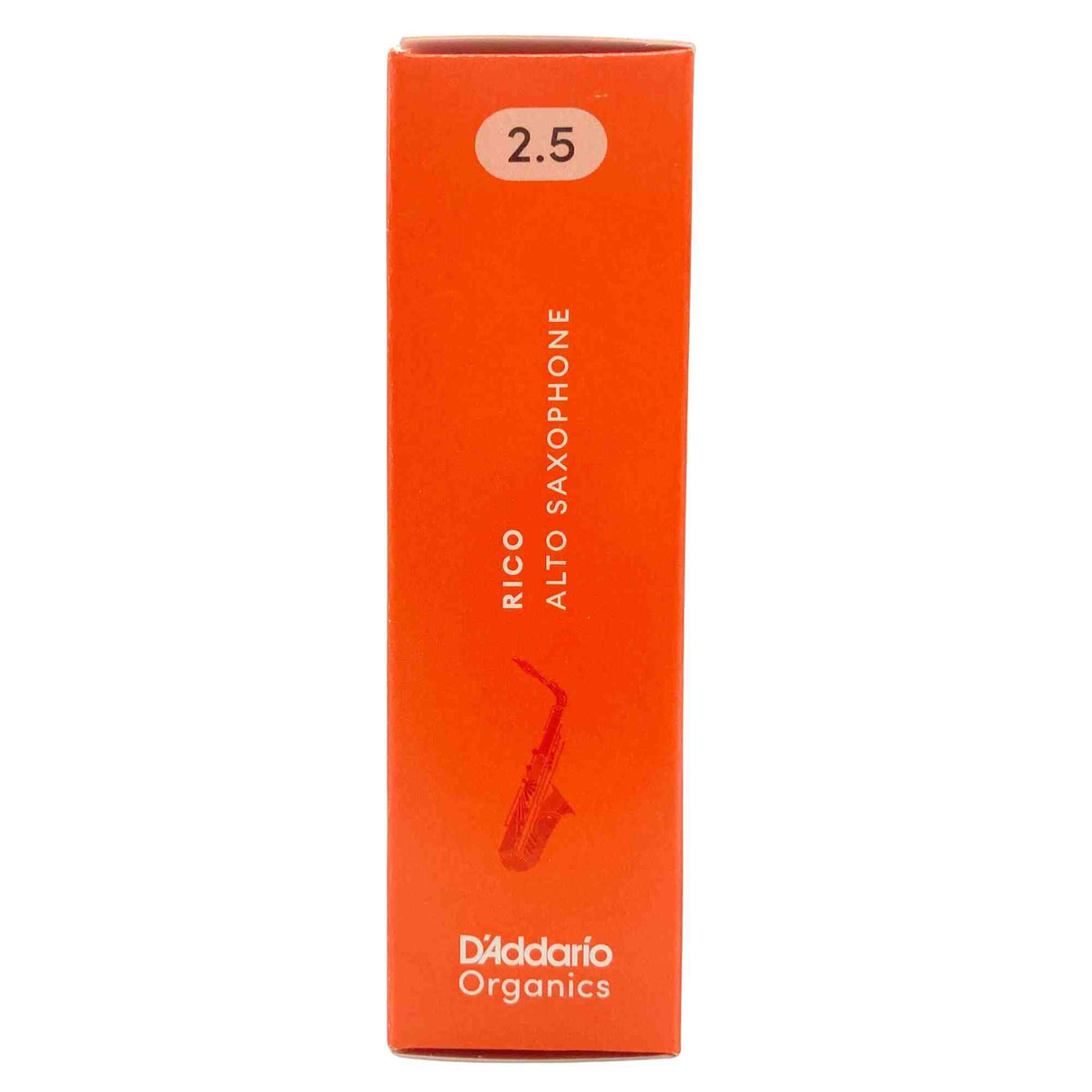 Rico By D'Addario Organic Alto Sax Reeds - Strength 2.5 - 10-Pack