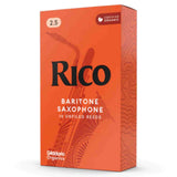 Rico Organic Baritone Sax Reeds, 2.5 Strength, 10-Reeds