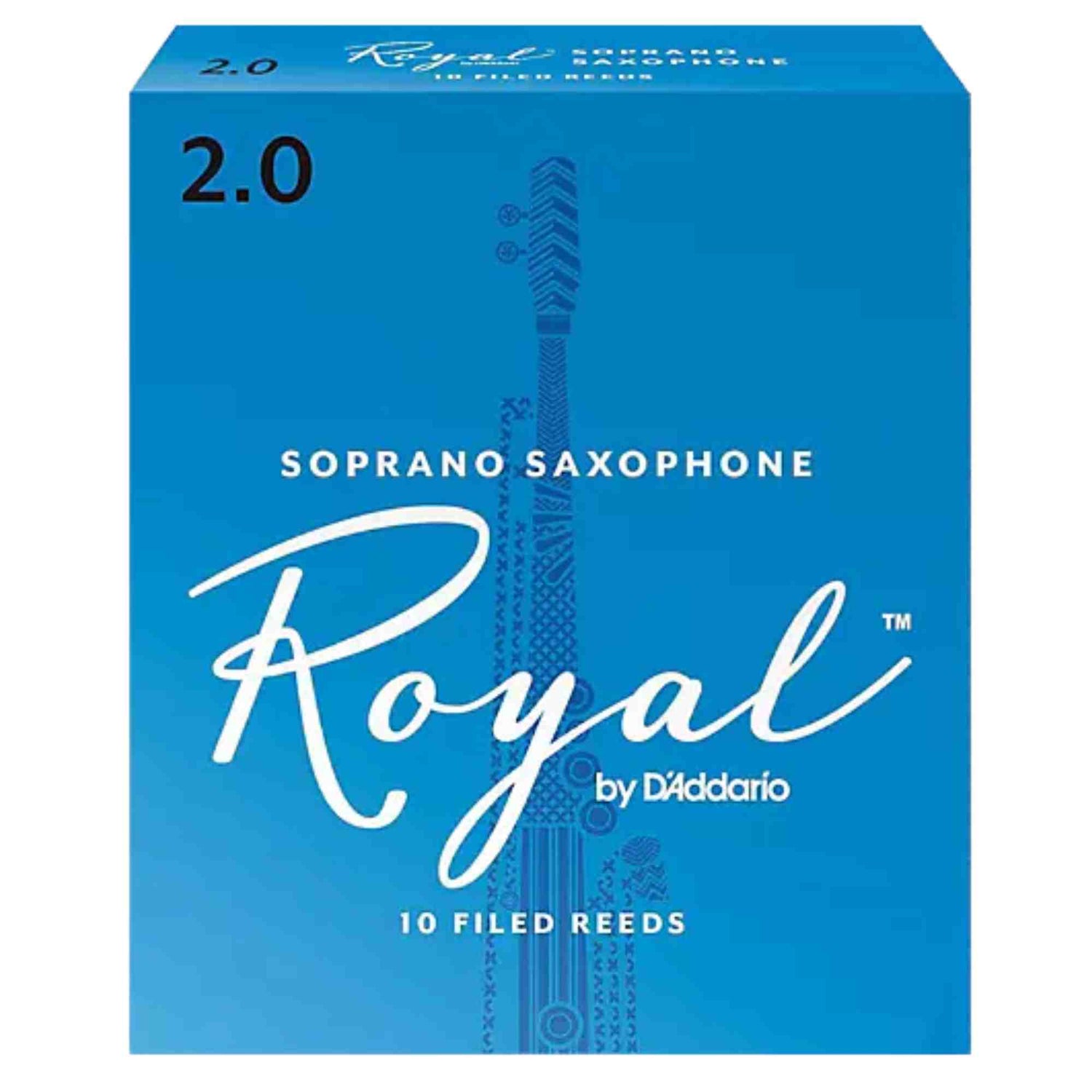 Rico Royal Soprano Saxophone Reeds - Strength 2.0 - 10-pack