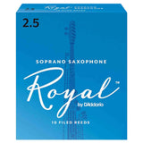 Rico Royal Soprano Saxophone Reeds - Strength 2.5 - 10-pack