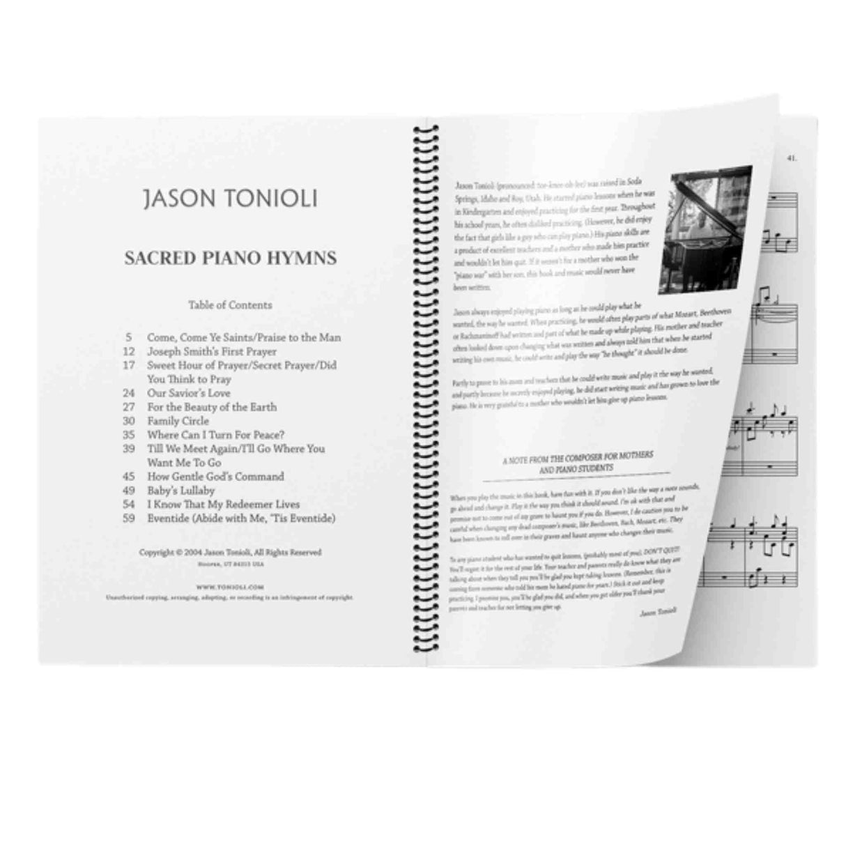 Sacred Piano Hymns 1 Music Book
