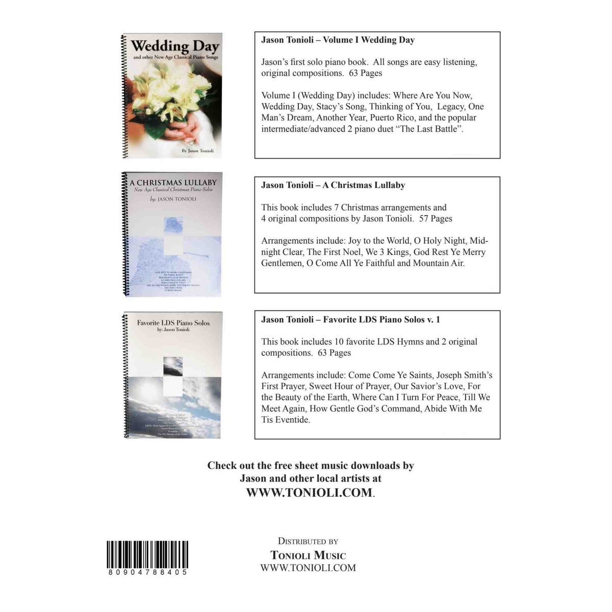 Sacred Piano Hymns - Volume 2, Jason Tonioli