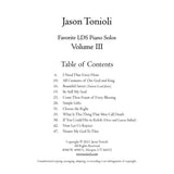 Sacred Piano Hymns Volume 3 - Piano Solos - Jason Tonioli