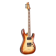 Schecter Omen Extreme - 6 - Limited Edition Electric Guitar with a sunburst finish on a white background. The guitar has black hardware, pickups and machine heads. 