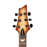 The front of a Schecter Omen Extreme - 6 - Limited Edition Electric Guitar headstock on a white background