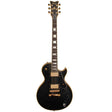 Schecter Solo II Custom Electric Guitar. Aged Black Satin finish with gold hardware on a white background. 