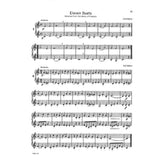 Print music for French Horns for the song 'Eleven Duets' by Petzsch on a white background