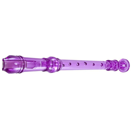 Purple recorder on a white background
