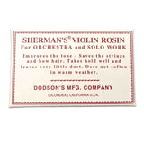 Sherman's Bow Rosin Violin Light