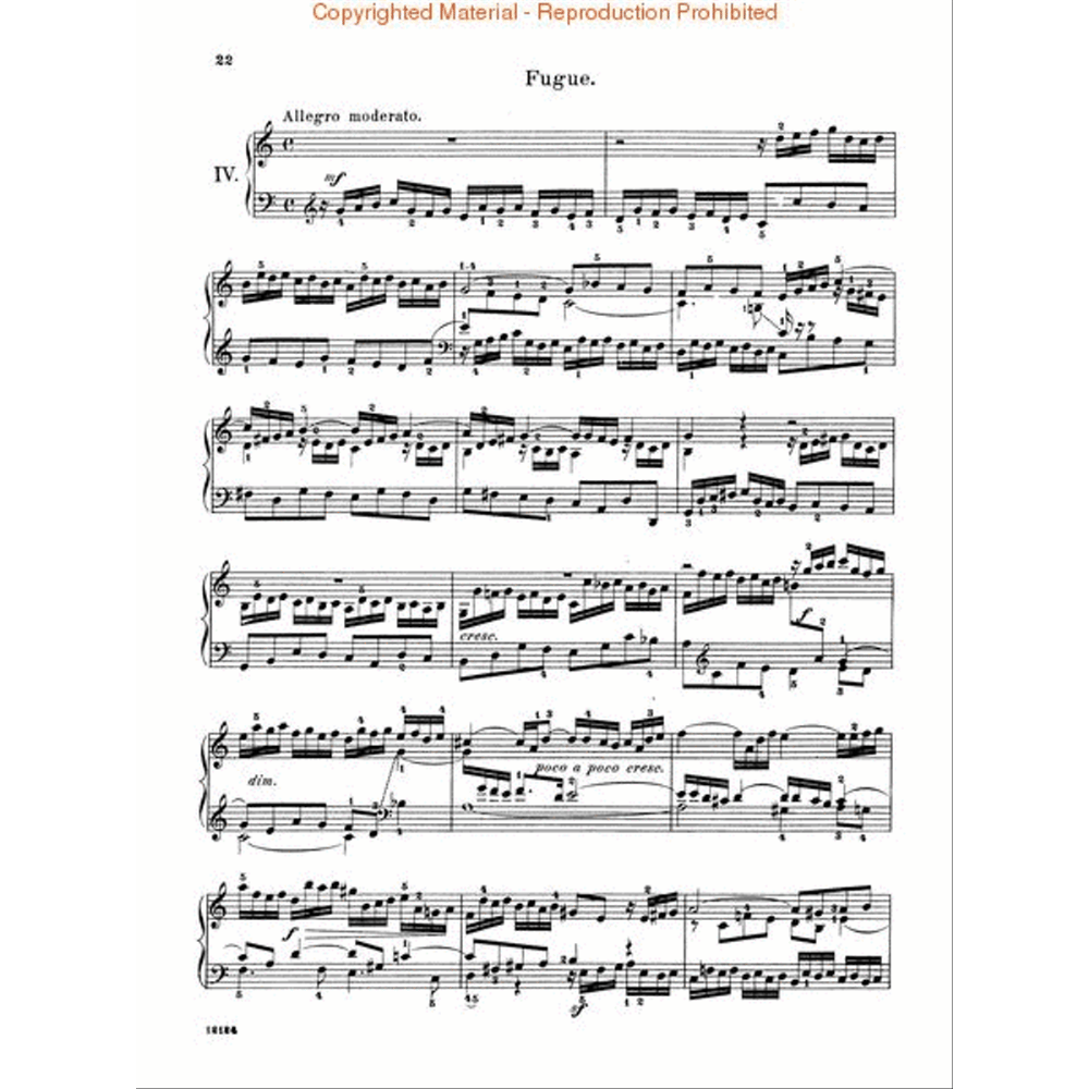 Bach Short Preludes and Fugues - Schirmer Library Vol. 15 (Piano Solo)