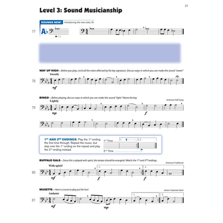 Music sheet for Baritone or Euphonium B.C with musical notation and text on a white background