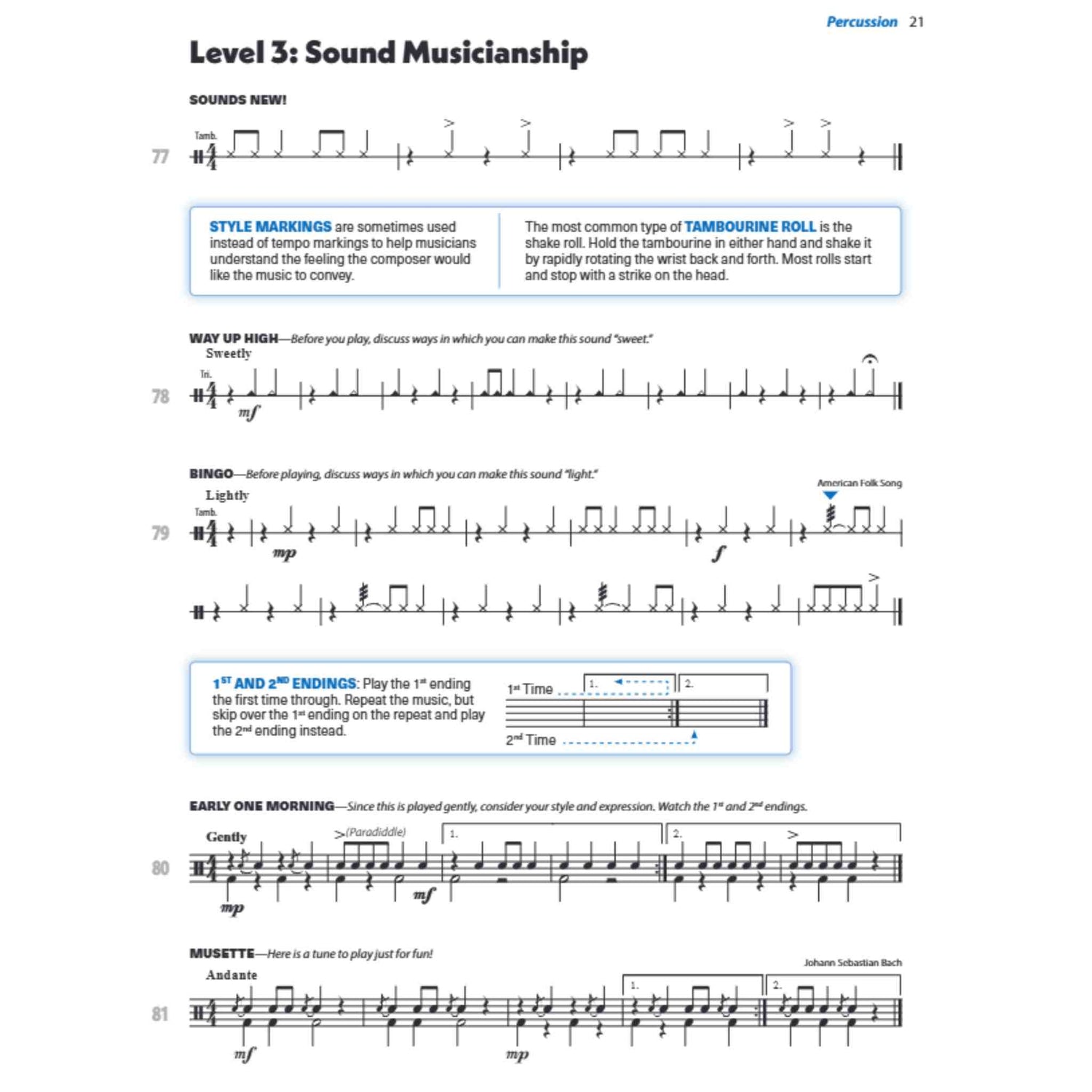 Sound Innovations for Concert Band - Combined Percussion - Book 1