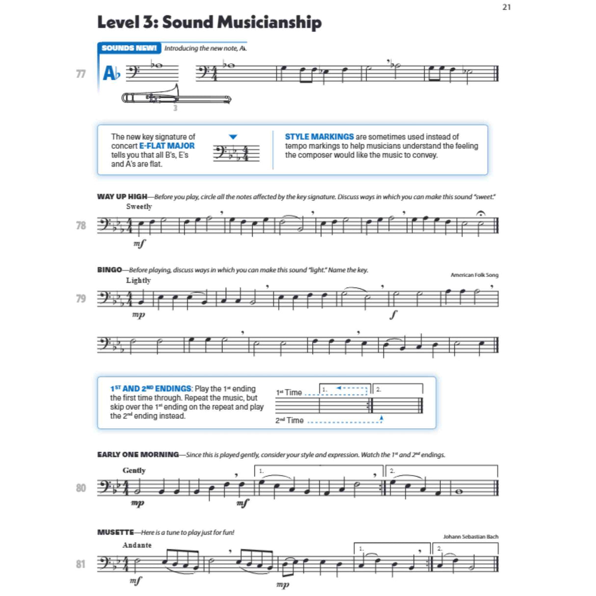 Sound Innovations for Concert Band - Trombone - Book 1