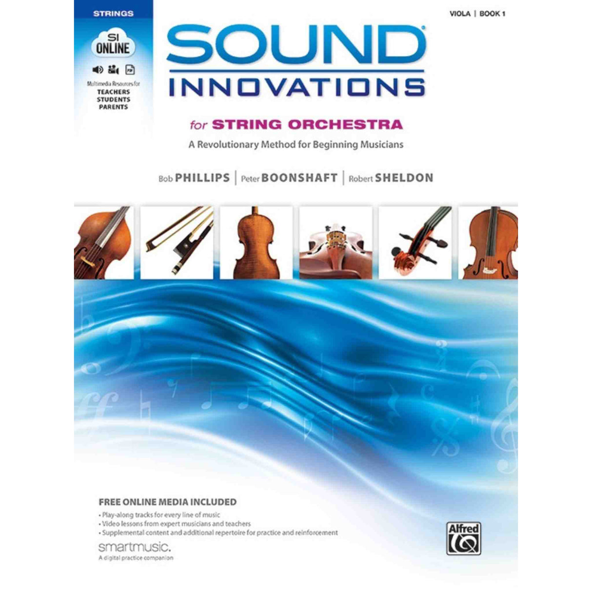 Cover of a music booked titled "Sound Innovations for String Orchestra, Book1 - A Revolutionary Method for Beginning Musicians" For Viola. 