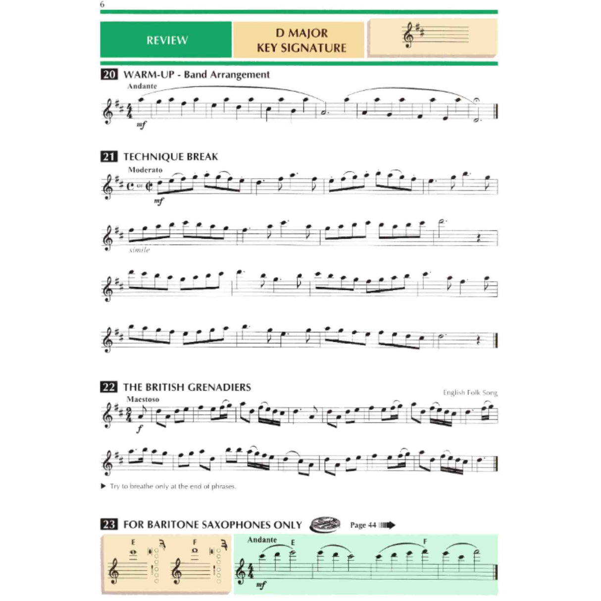 Standard of Excellence - E♭ Baritone Saxophone - Book 3